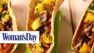 Coffee-Brined BBQ Chicken Tacos | Woman&#39;s Day + Krups