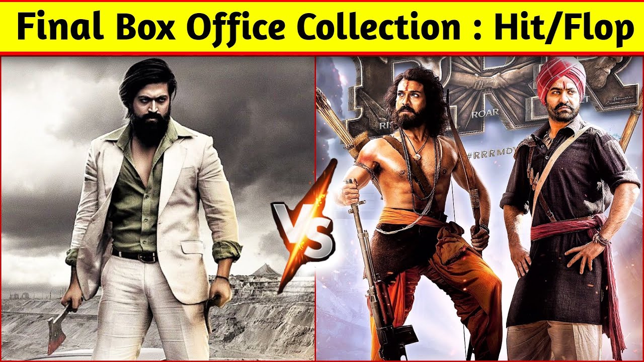 KGF 2 vs RRR Final Box Office Collection Lifetime Report in Hindi | Yash, Ram Charan, NTR, Rajamouli