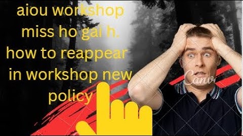 Aiou how to  reappear in workshop 2022||2023 fee and how to download online  form