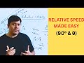 Relative Speed Made Easy | 90° &amp; θ Case | Relative Velocity Class 11 Physics JEE NEET