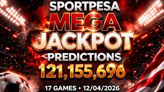 SportPesa Mega Jackpot Predictions (KSh 121,155,696) — 17 Games Analysis! | 11/04/2026 #jackpot screenshot 5