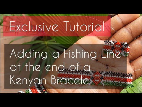 How to add & join a new fishing line when making a bracelet with