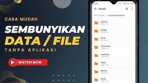 Cara Sembunyikan File / Data di Hp Android dengan aman