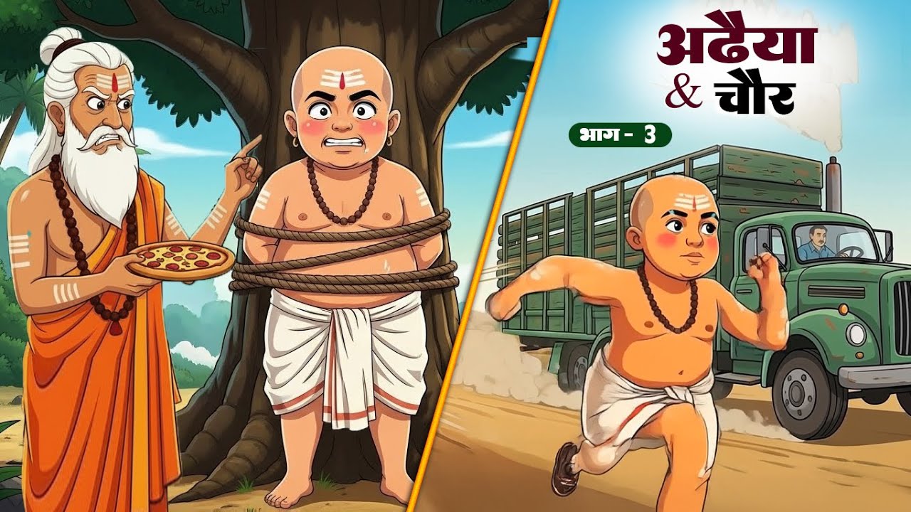 भुक्कड़ अढैया ब्राह्मण   | Adhaiya Brahman | Moral Stories | Hindi Story Video | Daily Toons