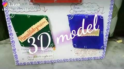 3d model on types of quadrilateral