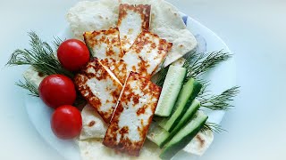 Быстрый и Полезный Завтрак.Жареный Адыгейский сыр. Быстрый и Полезный Завтрак.Жареный Адыгейский сыр.