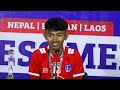 Ayush ghalan interview after winning the match against laos2023nepal vs laos 21