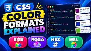 CSS Color Formats Explained | RGB, HEX & HSL for Beginners | #css #webdevelopment