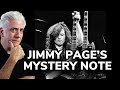 The Jimmy Page Mystery Note