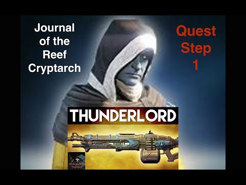 Video: Destiny 2 Thunderlord Quest-trin: Alle Journal Of The Reef Cryptarch-søgetrin Forklaret