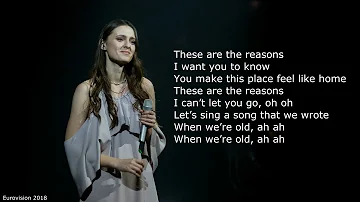 Ieva Zasimauskaitė - When We're Old - Lithuania - Eurovision 2018 (With Lyrics)