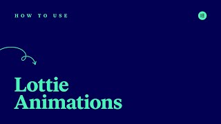 How to Use Elementor's Lottie Widget [PRO]