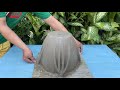 Creative Pot Design Ideas From An Old Towel With Cement // Everyone Can Do It At Home