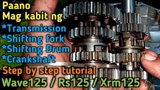 Paano mag buo ng transmission gear/ shifting fork at Shifting drum /Step by step tutorial/Part 5