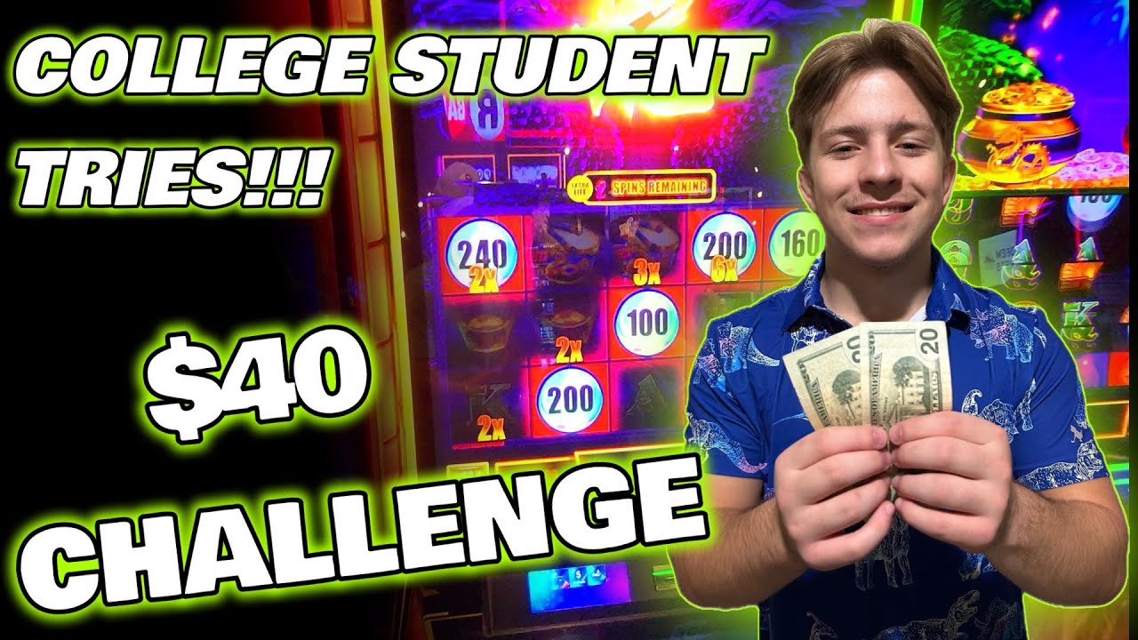 We GAVE a COLLEGE STUDENT $2OO FOR THE $40 CHALLENGE! WILL HE STRICK IT ...