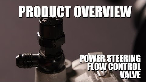 CPPs Power Steering Flow Control Valve