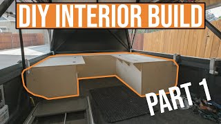 Tacoma DIY Interior Build Vlog  Part 1  Custom Storage, Seating, Modular!