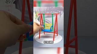 Don’t Throw Away Your Used Straws! Make a Mini Swing! #diy