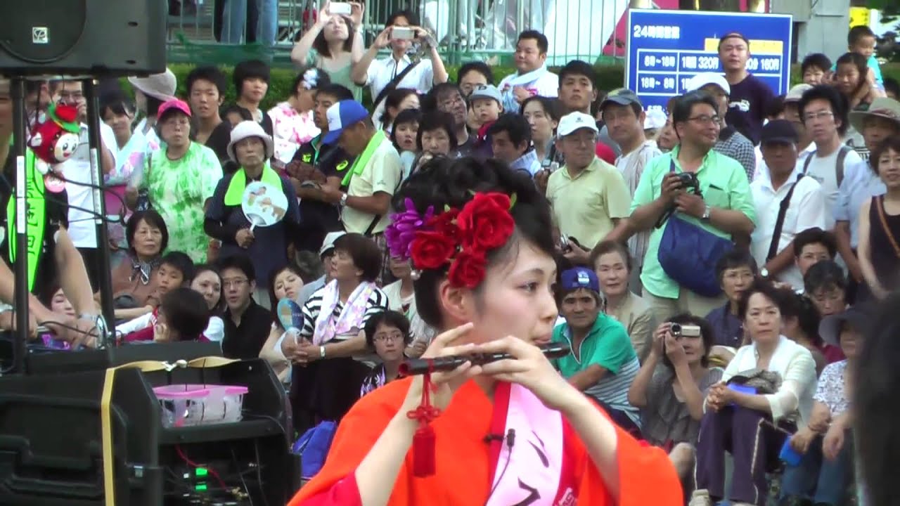 盛岡さんさ踊り さんさ踊りパレード ミス横笛特集 北條郁佳 ほうじょう あやか パート１ Youtube