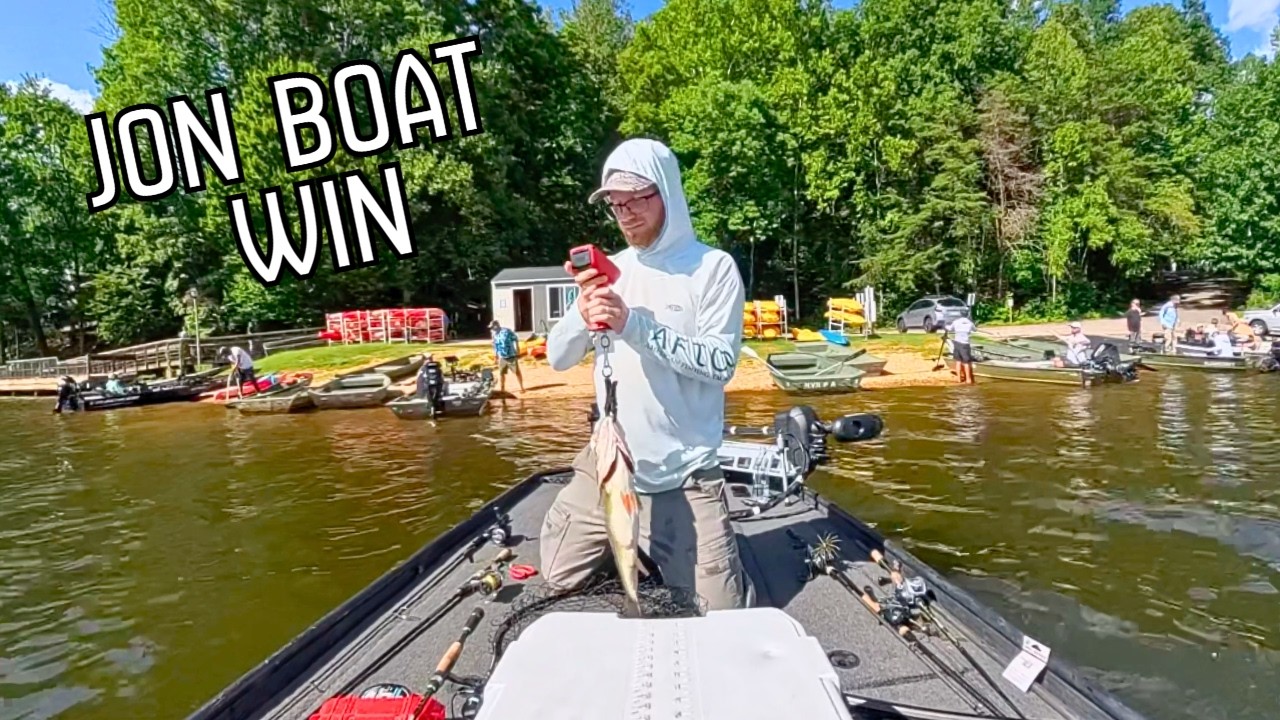 First WIN OF THE SEASON! Jon Boat Bass Fishing Tournament || Occoquan Reservoir