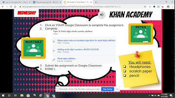 Completing Assignments on Khan Academy