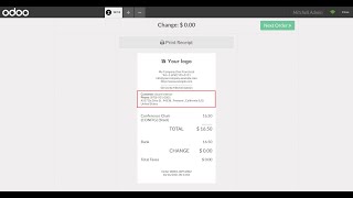 Odoo POS Customer Info on Receipt screenshot 1