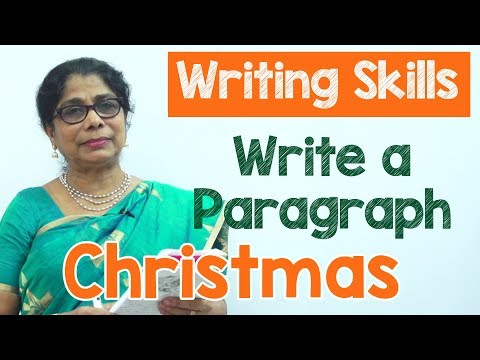 How to Write a Paragraph about Christmas in English | Composition Writing  | Reading Skills