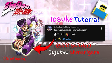 Jujutsu Shenanigans - Josuke tutorial (skill builder)
