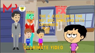 The 4 Jerks Sings the hot dog song and gets grounded | Goanimate Video
