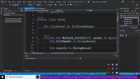Stream Reader and Writer class in vb. Net
