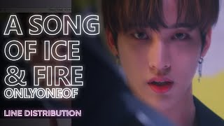 ONLYONEOF - a sOng Of ice & fire (얼음과 불의 노래) (Prod. GroovyRoom) (Line Distribution) | TheSeverus