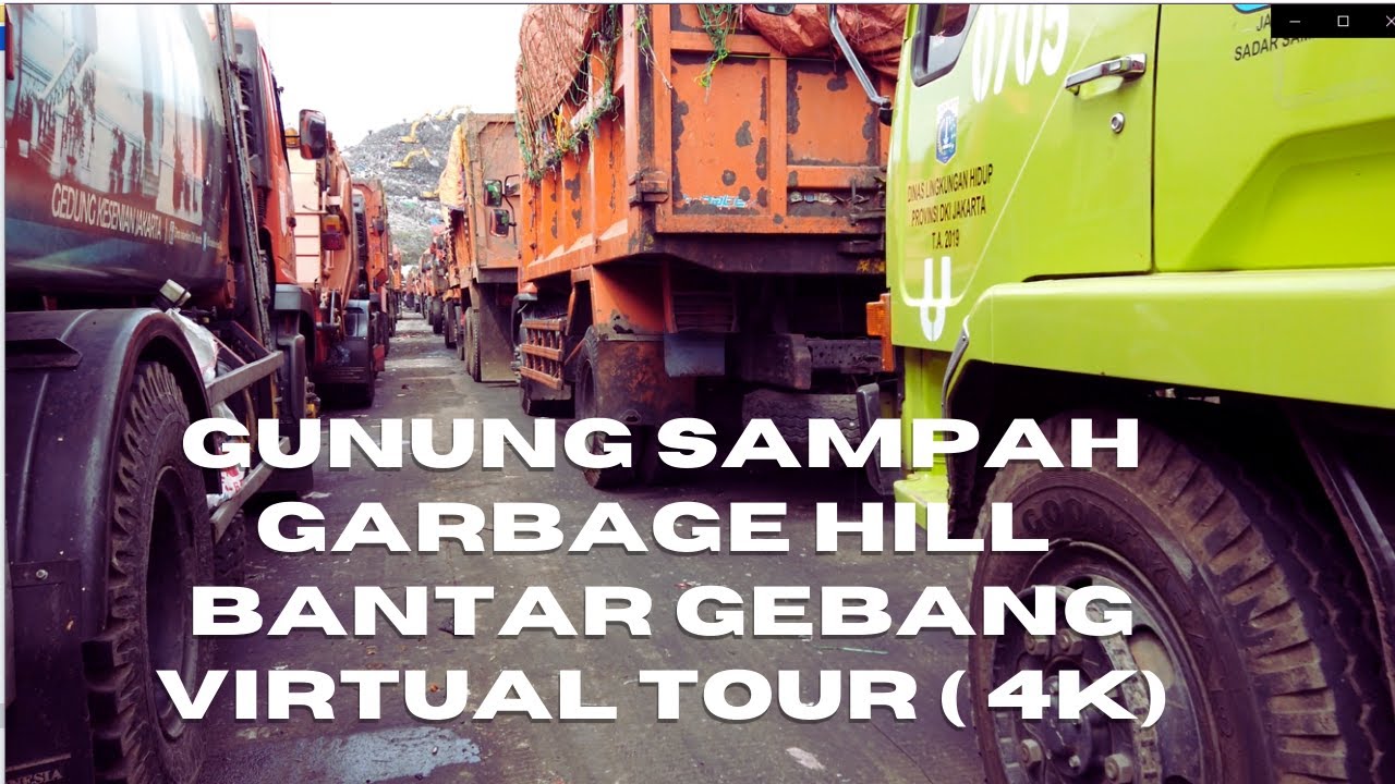 Terbang Puncak Tumpukan Sampah || Fly to Garbage Hill || Bantar Gebang || Virtual Tour 4K