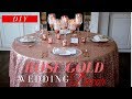 28+ Wedding Decor Ideas Rose Gold Background