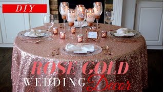Dekorasi Pernikahan Rose Gold | Dekorasi Pernikahan DIY