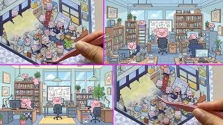 [ASMR] DIY Cozy Sticker Workday Illustration ✨ Soft Pastel Colors & Cute Characters screenshot 3