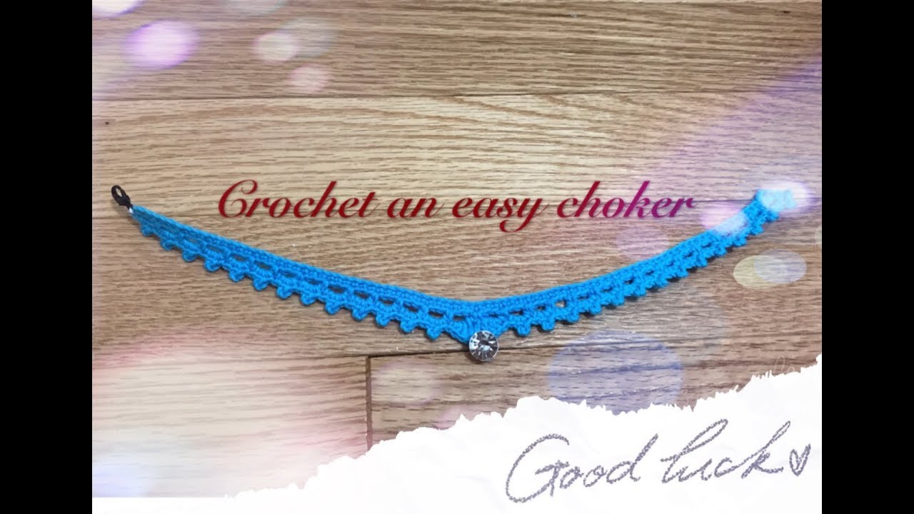 Crochet Choker Necklace | Móc vòng đeo cổ đơn giản | Truc Nguyen Handmade.