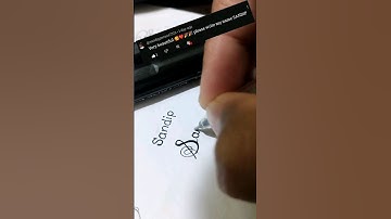 "Sandip" name in cursive Handwriting | cursive writing