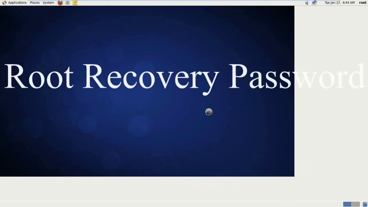 How To Recover reset Root Password In Centos YouTube
