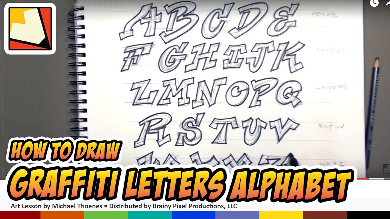 How To Draw Graffiti Letters Alphabet Hand Lettering Art For Kids Bp Youtube