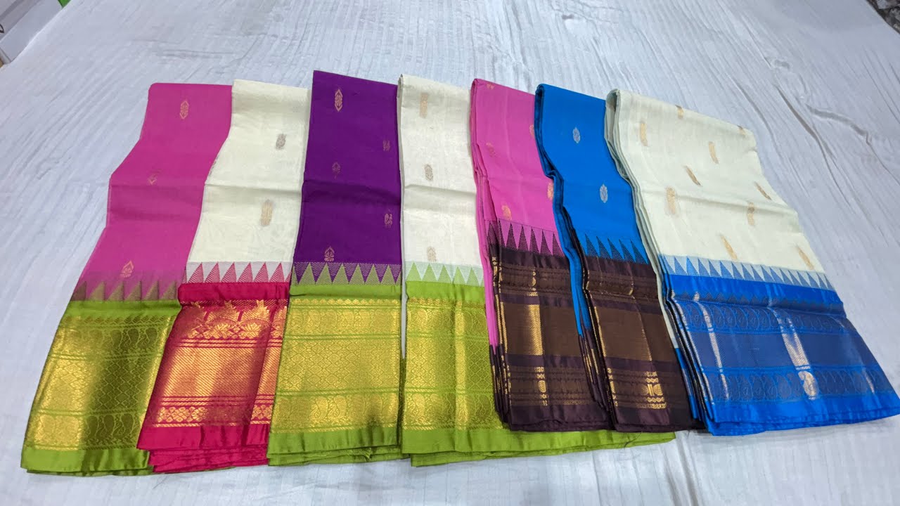 Gadwal cotton sarees.  9550987160