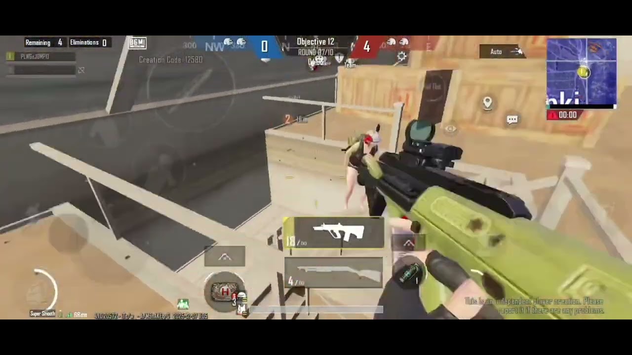 MRP gaming | wow mode trending | map code 12580 | BGMI | Close prectice 