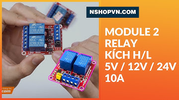 Module 2 relay với opto cách ly kích H/L 5VDC | 12VDC  24VDC 10A  ( QAZ4 | 7IE4 | TEQX)#Shorts