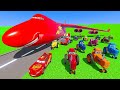 Disney Cars Lightning McQueen Truck Mack Friends Cargo Plane Transportation Color Tractors Race Disney Cars Lightning McQueen Truck Mack Friends Cargo Plane Transportation Color Tractors Race