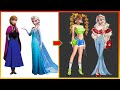 Frozen elsa anna glow up  disney princesses transformation