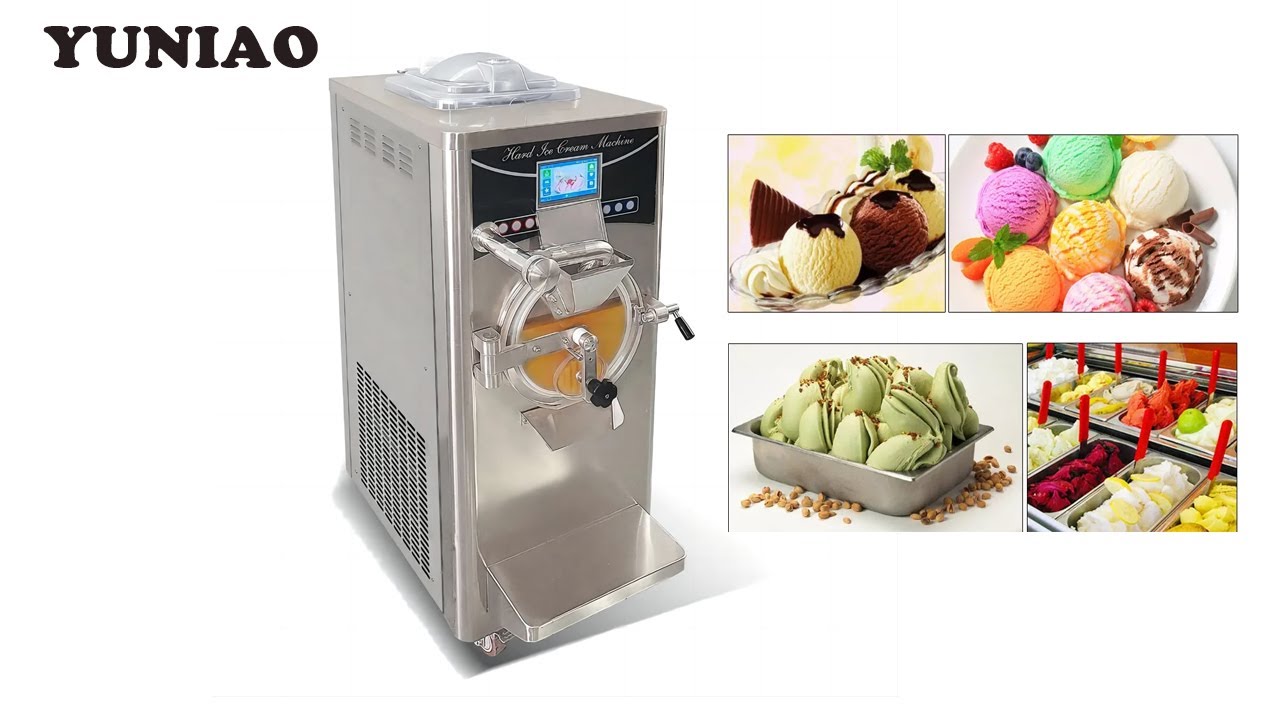 Hard Ice Cream Machine Gelato Hard Serve Ice Cream Maker hard ice cream making with Pasteurization
