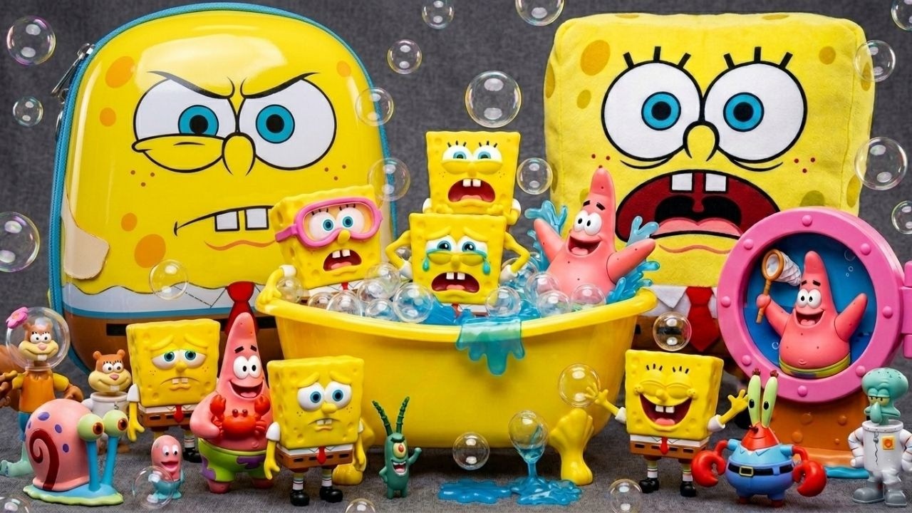ASMR Toys] Satisfying Unboxing SPONGEBOB SquarePants Oddly