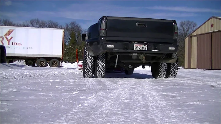 Snow Plowing with My Chevy Silverado 3500 Duramax Truck
