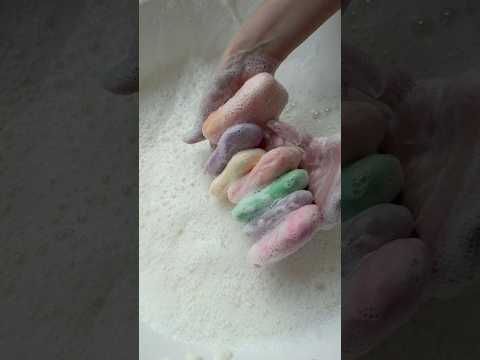 Soap 🧼 ASMR #asmrsoap #asmr #soap #foam #foamasmr #sponge #spongeasmr #waterasmr #soapplay