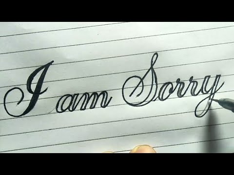 How To Write I Am Sorry Very Easily Calligraphy For Begineers Rua Sign Writing Youtube How To Write I Am Sorry Very Easily Calligraphy For Begineers Rua Sign Writing Youtube