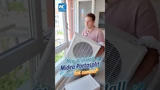 Vienna resident shows how to install Midea Portasplit amid Europe's hot summer